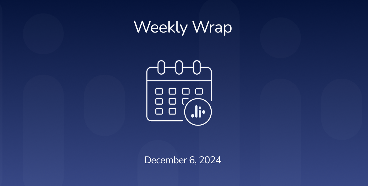 Crypto Weekly Wrap: 6th December 2024