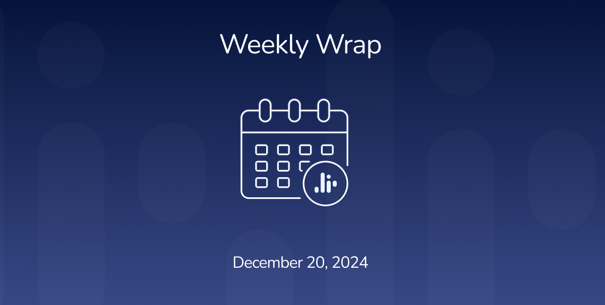 Crypto Weekly Wrap: 20th December 2024